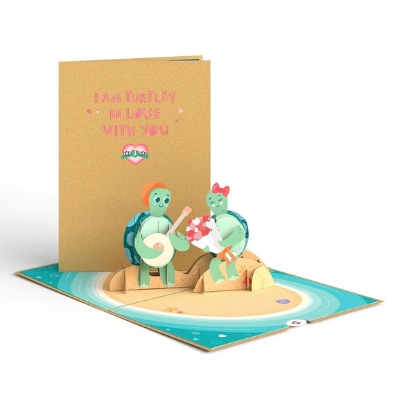 Turtley in Love Pop-Up Card, NWT 🐢 - Picture 9 of 14